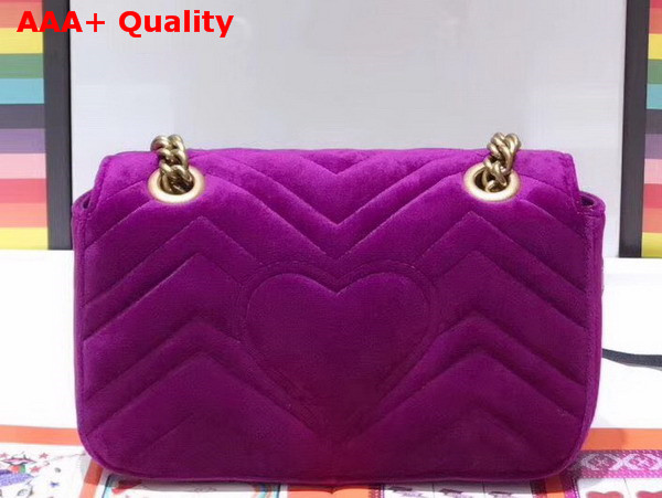 Gucci GG Marmont Velvet Mini Bag Bordeaux Velvet Replica