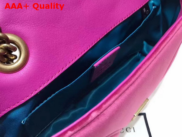 Gucci GG Marmont Velvet Mini Bag Pink Velvet Replica