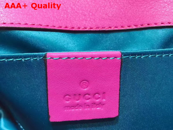 Gucci GG Marmont Velvet Mini Bag Pink Velvet Replica