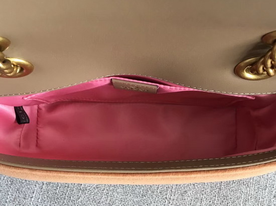 Gucci GG Marmont Velvet Mini Bag in Taupe Velvet