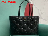 Gucci GG Matelasse Leather Medium Tote in Black 631685 Replica