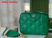 Gucci GG Matelasse Leather Shoulder bag in Bright Green Leather 702234 Replica