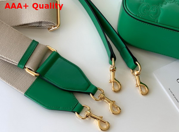 Gucci GG Matelasse Leather Shoulder bag in Bright Green Leather 702234 Replica