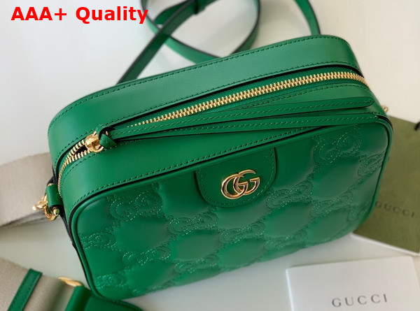 Gucci GG Matelasse Leather Shoulder bag in Bright Green Leather 702234 Replica