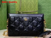 Gucci GG Matelasse Leather Small Bag in Black 702200 Replica