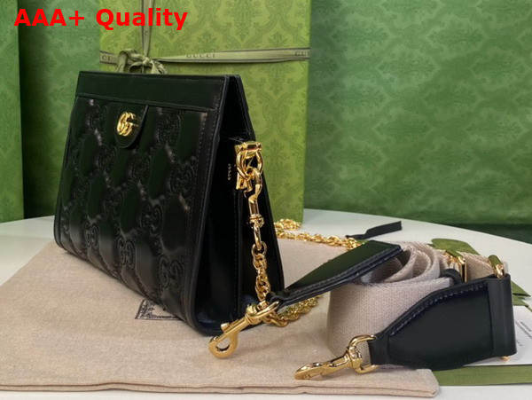 Gucci GG Matelasse Leather Small Bag in Black 702200 Replica