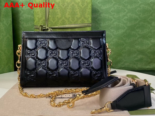 Gucci GG Matelasse Leather Small Bag in Black 702200 Replica