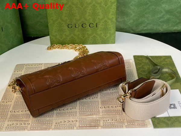 Gucci GG Matelasse Leather Small Bag in Light Brown 702200 Replica