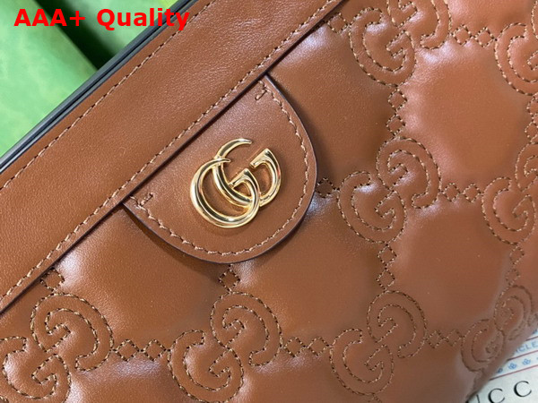 Gucci GG Matelasse Leather Small Bag in Light Brown 702200 Replica