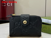 Gucci GG Medium Wallet in Black GG Leather 790131 Replica