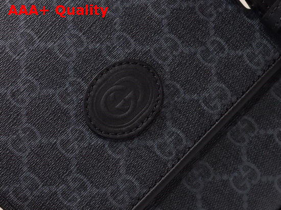 Gucci GG Messenger Bag Black GG Supreme Canvas 658542 Replica