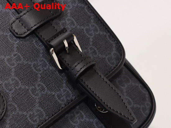 Gucci GG Messenger Bag Black GG Supreme Canvas 658542 Replica