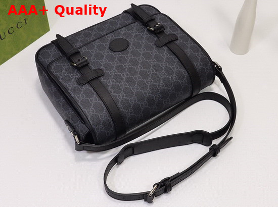 Gucci GG Messenger Bag Black GG Supreme Canvas 658542 Replica