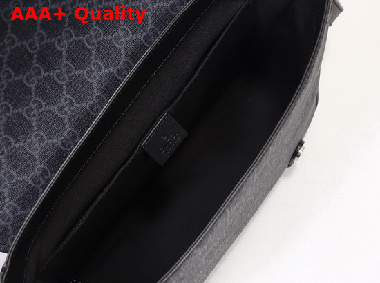 Gucci GG Messenger Bag Black GG Supreme Canvas 658542 Replica