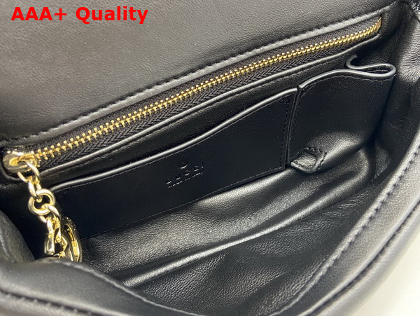 Gucci GG Milano Mini Top Handle Bag in Black Puffy Leather 806017 Replica