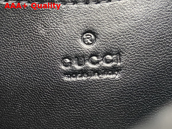 Gucci GG Milano Mini Top Handle Bag in Black Puffy Leather 806017 Replica