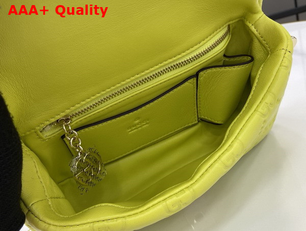 Gucci GG Milano Mini Top Handle Bag in Bright Green GG Puffy Leather 806017 Replica