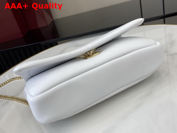 Gucci GG Milano Mini Top Handle Bag in White Puffy Leather 806017 Replica