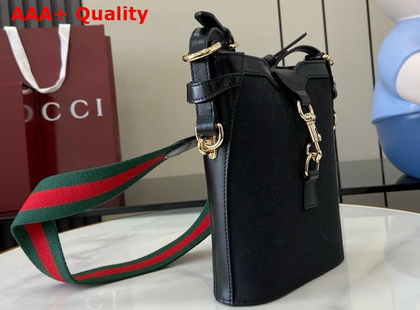 Gucci GG Mini Bucket Shoulder Bag in Black Original GG Canvas 782919 Replica