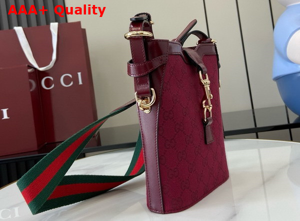 Gucci GG Mini Bucket Shoulder Bag in Gucci Rosso Ancora GG Canvas 782919 Replica