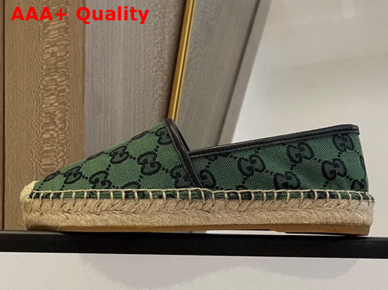 Gucci GG Multicolor Espadrille Green and Blue GG Canvas 663674 Replica