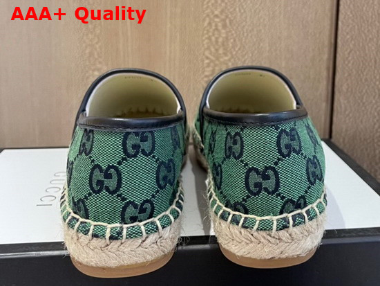 Gucci GG Multicolor Espadrille Green and Blue GG Canvas 663674 Replica