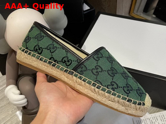 Gucci GG Multicolor Espadrille Green and Blue GG Canvas 663674 Replica