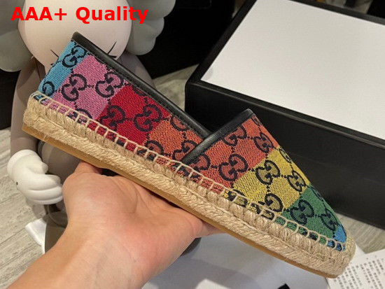 Gucci GG Multicolor Espadrille Multicolor Canvas 663674 Replica