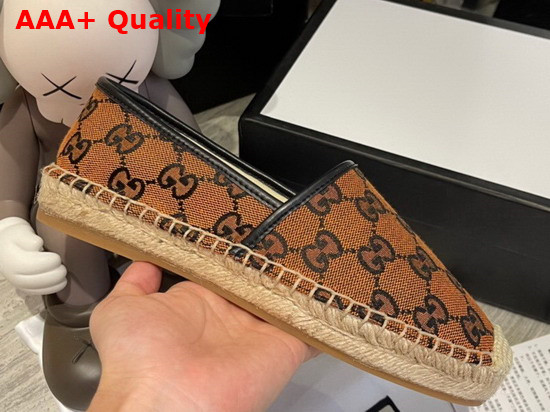 Gucci GG Multicolor Espadrille Orange and Blue GG Canvas 663674 Replica