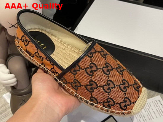 Gucci GG Multicolor Espadrille Orange and Blue GG Canvas 663674 Replica