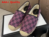 Gucci GG Multicolor Espadrille Pink and Blue GG Canvas 663674 Replica