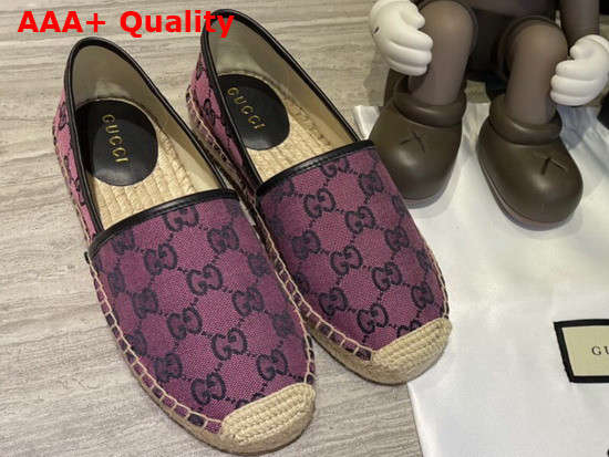 Gucci GG Multicolor Espadrille Pink and Blue GG Canvas 663674 Replica