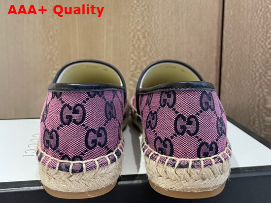 Gucci GG Multicolor Espadrille Pink and Blue GG Canvas 663674 Replica