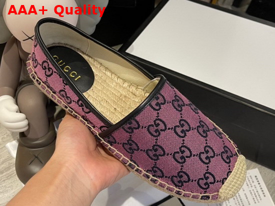 Gucci GG Multicolor Espadrille Pink and Blue GG Canvas 663674 Replica