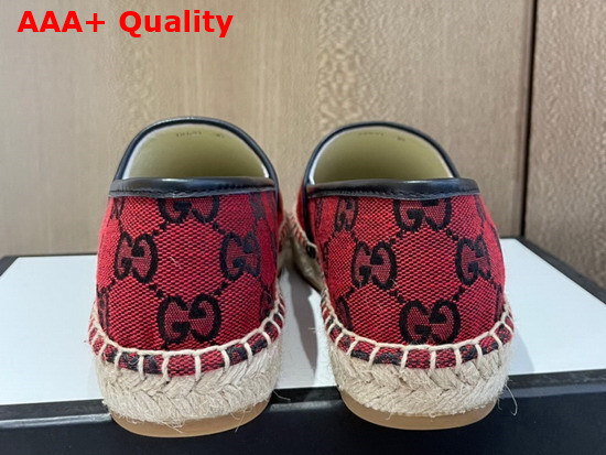 Gucci GG Multicolor Espadrille Red and Blue GG Canvas 663674 Replica