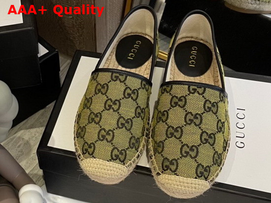 Gucci GG Multicolor Espadrille Yellow and Blue GG Canvas 663674 Replica