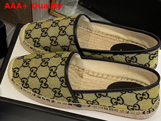 Gucci GG Multicolor Espadrille Yellow and Blue GG Canvas 663674 Replica