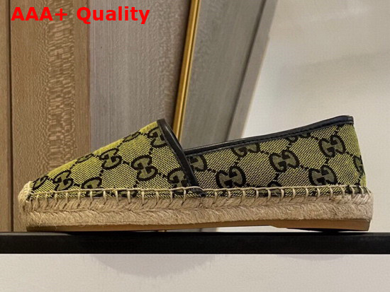 Gucci GG Multicolor Espadrille Yellow and Blue GG Canvas 663674 Replica