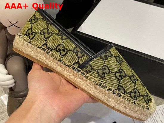 Gucci GG Multicolor Espadrille Yellow and Blue GG Canvas 663674 Replica