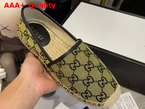 Gucci GG Multicolor Espadrille Yellow and Blue GG Canvas 663674 Replica