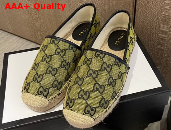 Gucci GG Multicolor Espadrille Yellow and Blue GG Canvas 663674 Replica