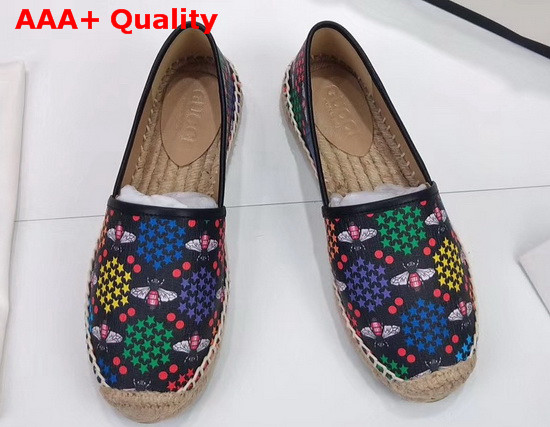 Gucci GG Psychedelic Espadrille with Bees Black Replica