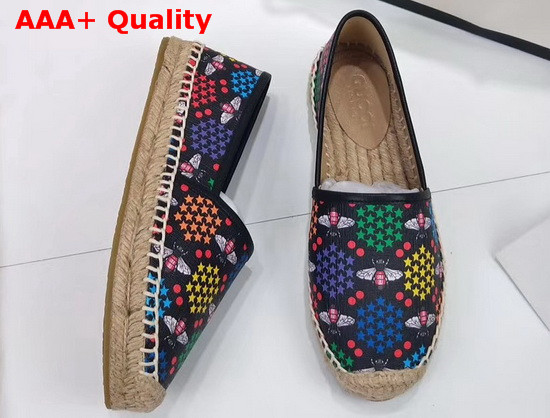 Gucci GG Psychedelic Espadrille with Bees Black Replica