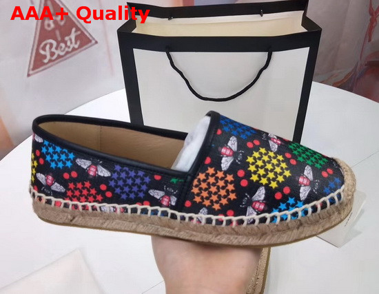 Gucci GG Psychedelic Espadrille with Bees Black Replica