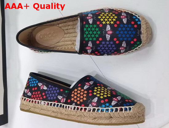 Gucci GG Psychedelic Espadrille with Bees Black Replica