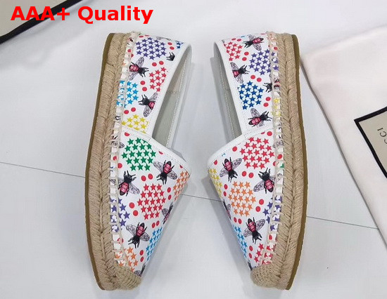 Gucci GG Psychedelic Espadrille with Bees White Replica