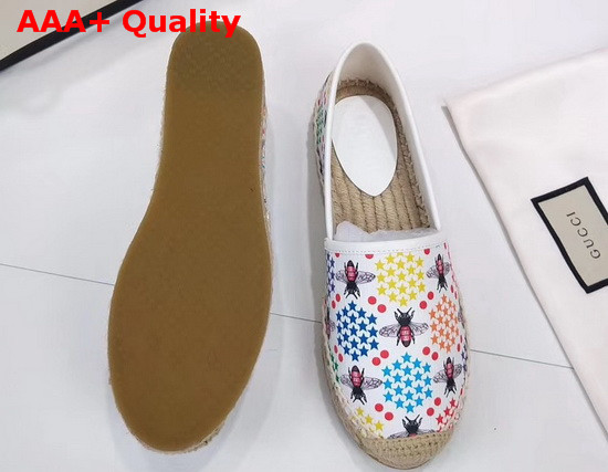 Gucci GG Psychedelic Espadrille with Bees White Replica