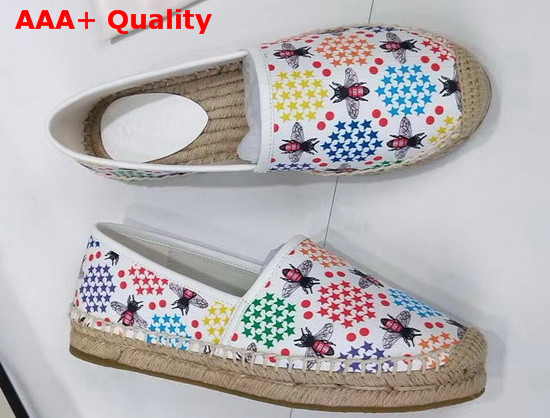 Gucci GG Psychedelic Espadrille with Bees White Replica