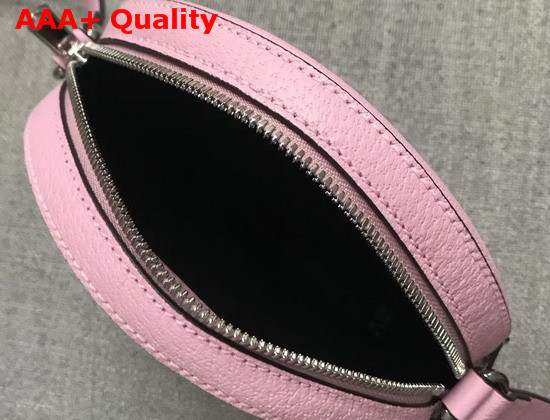 Gucci GG Psychedelic Round Shoulder Bag GG Psychedelic Supreme Canvas and Pink Leather Trim 603938 Replica