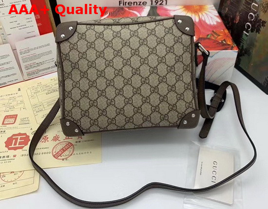 Gucci GG Shoulder Bag with Leather Details 626363 Replica